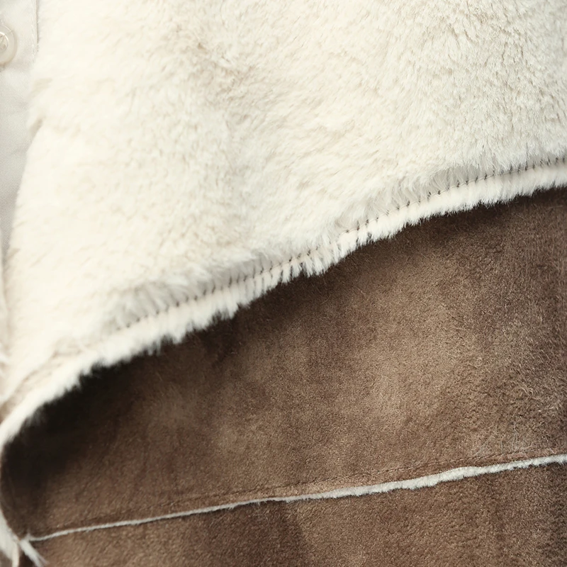 ГОЛЫЕ ЗЕБРА Сгущает Женщина Жилет Коричневый Большой Отложной Воротник Бархат