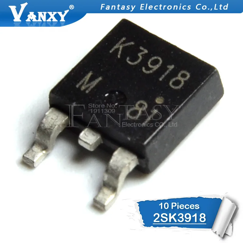 10 шт. 2SK3918 SOT252 K3918 SOT TO-252 МОП-транзистор SMD новое и оригинальное IC
