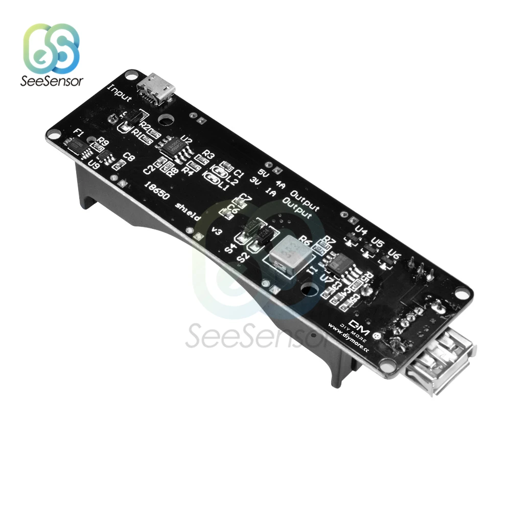 Щит для зарядки аккумулятора 18650 щит V3 с Micro USB портом типа А ESP32 ESP32S Wemos Raspberry Pi
