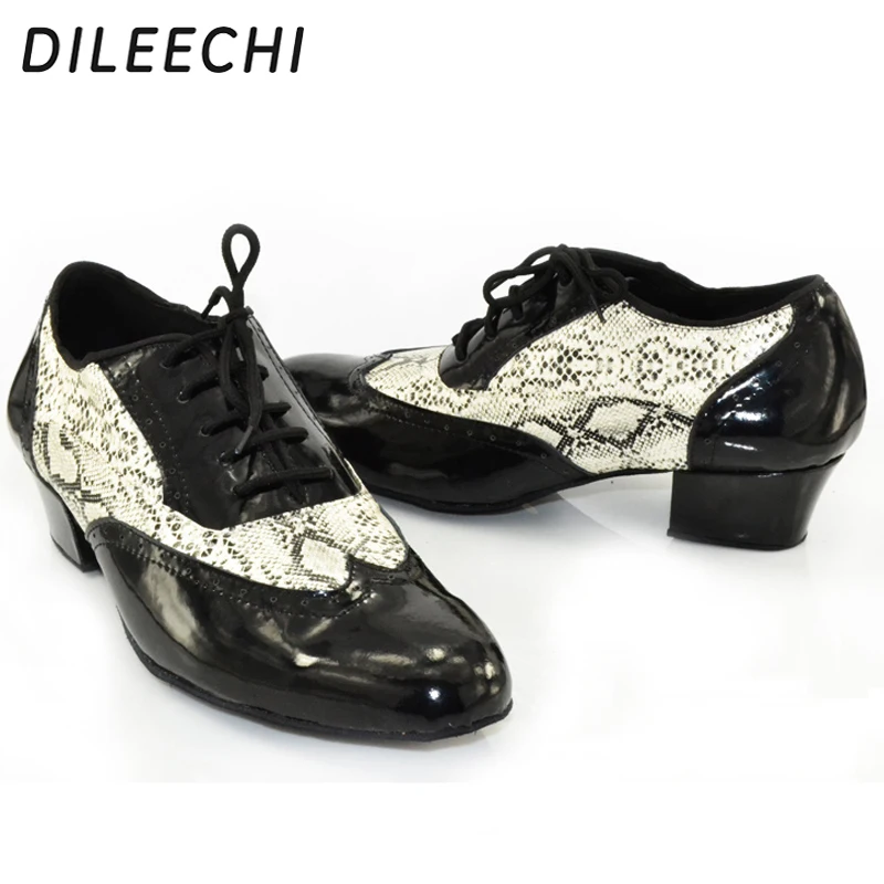 DILEECHI мужские туфли из натуральной кожи для латиноамериканских танцев Бальные