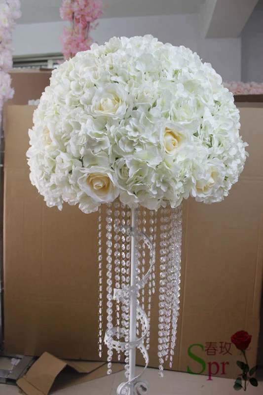 

SPR Новое поступление 2 шт./лот 50 см в диаметре центральные части свадебного стола цветочный шар сценический дорожный свинцовый Цветочный дек...