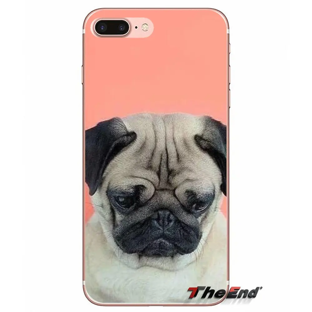 Силиконовые чехлы для телефонов с рисунком собаки мопса Xiaomi Mi6 Mi 6 A1 Max Mix 2 5X 6X Redmi Note