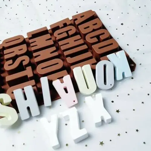 Letters Design Silicone Cake Decorating Mould Candy Cookie Chocolate Baking Mold | Дом и сад