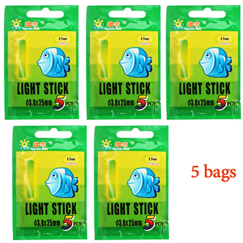 WLPFISHING светильник stick 5 упак./лот 10 шт/25 шт. светильник палка флуоресцентные светящиеся ручки поплавки световой указатель Уровня Аксессуары подарок - Цвет: 5 bags