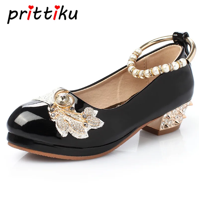 Туфли лодочки на низком каблуке с бисером и блестками|kids mary janes|school dress shoeschildren shoes |