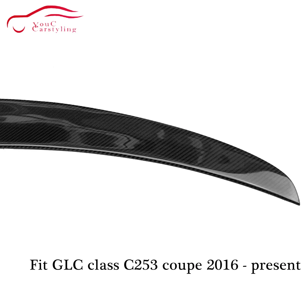 W253 AMG стиль углеродное волокно задний спойлер крыло багажника для Mercedes GLC class C253