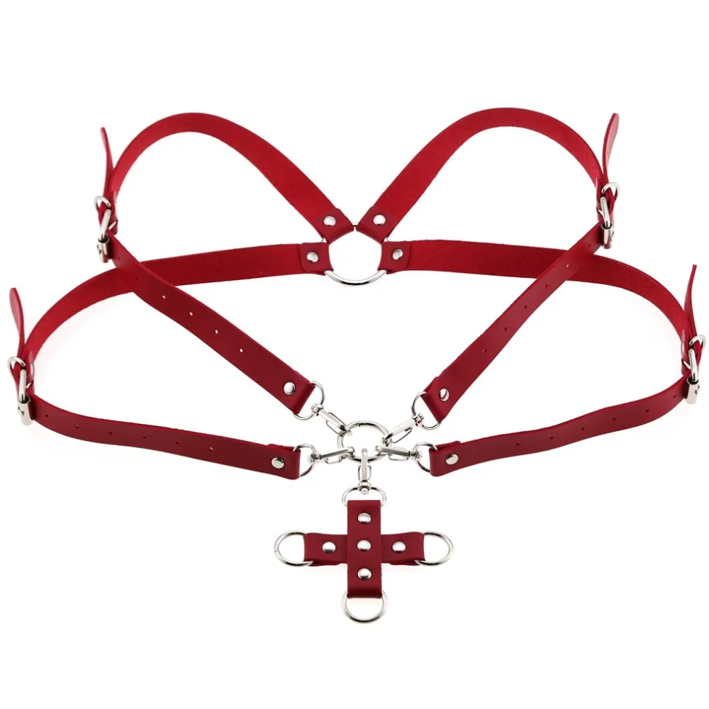 Кожаный корсет ручной работы с лямкой через шею для мужчин и женщин | Аксессуары