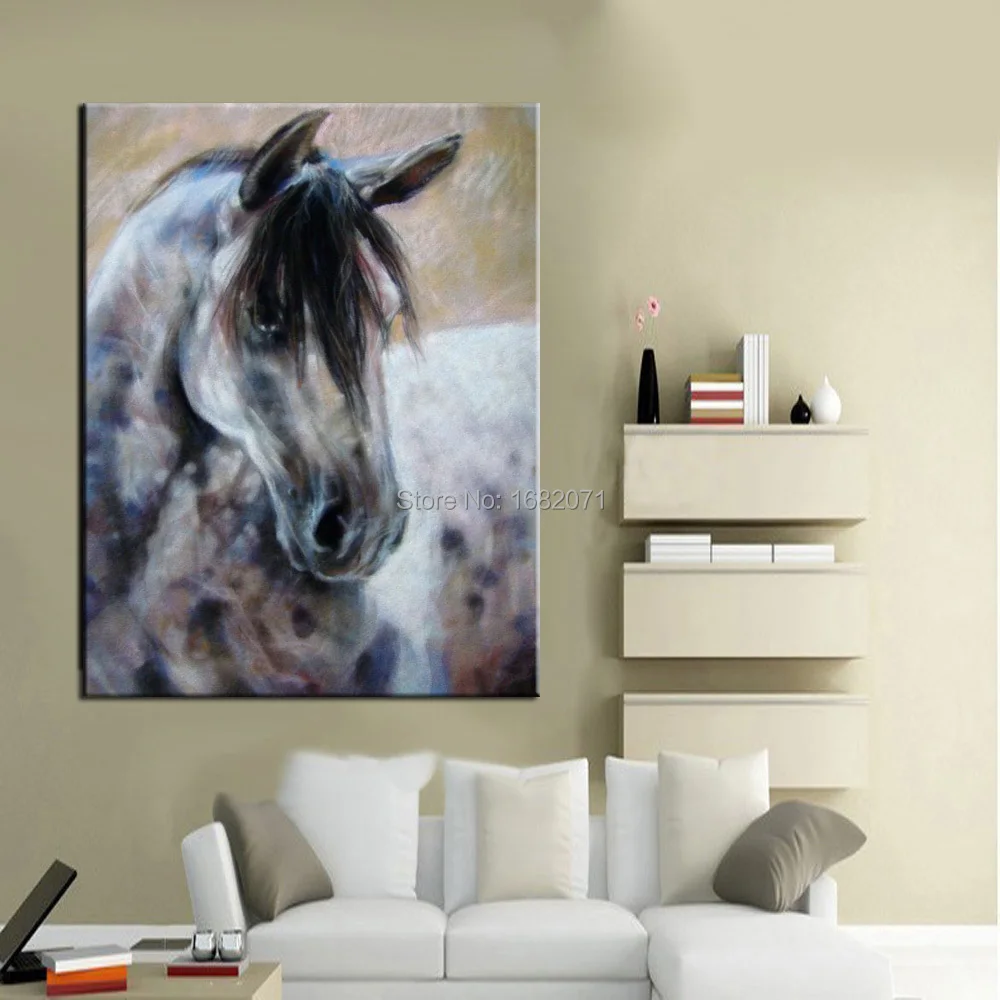 Навыки художника ручная роспись высокое качество лошадь картина маслом на
