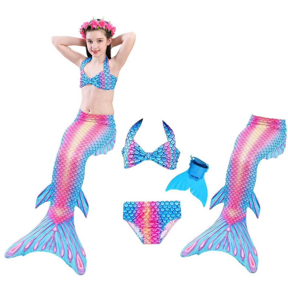 Детский купальник с хвостом Русалочки 4 шт./компл. 2019 |