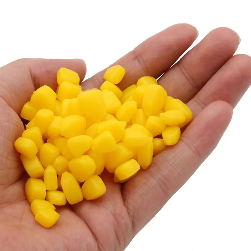 100 шт желтые всплывающие мягкие кукурузные плавающие приманки крупный карп