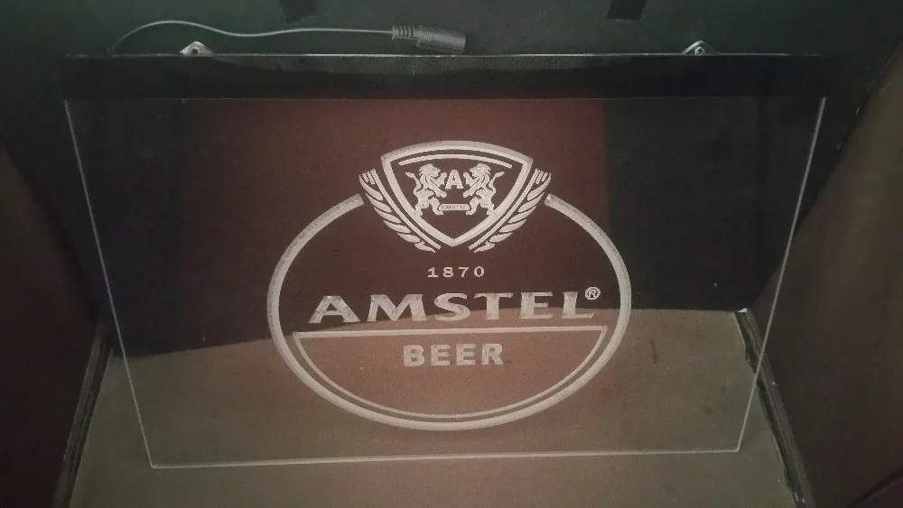 Amstel пивной бар Паб Клуб 3d знаки светодиодный неоновый светильник знак Берлога |