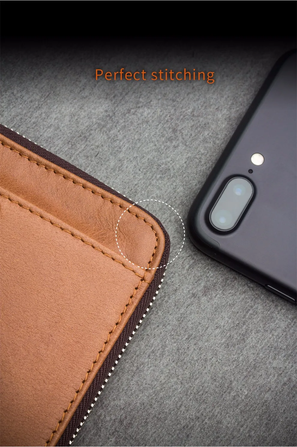 QIALINO Чехол-кошелек для iphone 7 и iphone 7 plus ручной работы из натуральной кожи чехол для iphone 7 слоты для карт 4,7/5,5 дюймов