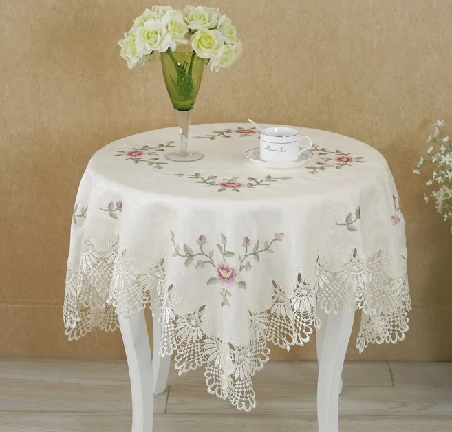 Кружевная скатерть из полиэстера 85 х85 см | Дом и сад