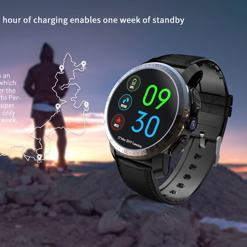 Смарт-часы kospet Optimus 4G с камерой Sim-картой GPS пульсометром MTK6739 мужские и женские