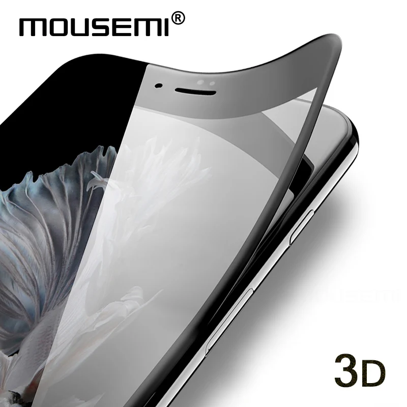 Mousmi для iPhone 6 6S 7 Защитное стекло экрана полное покрытие 3D пленка мягкое 8 Plus X на