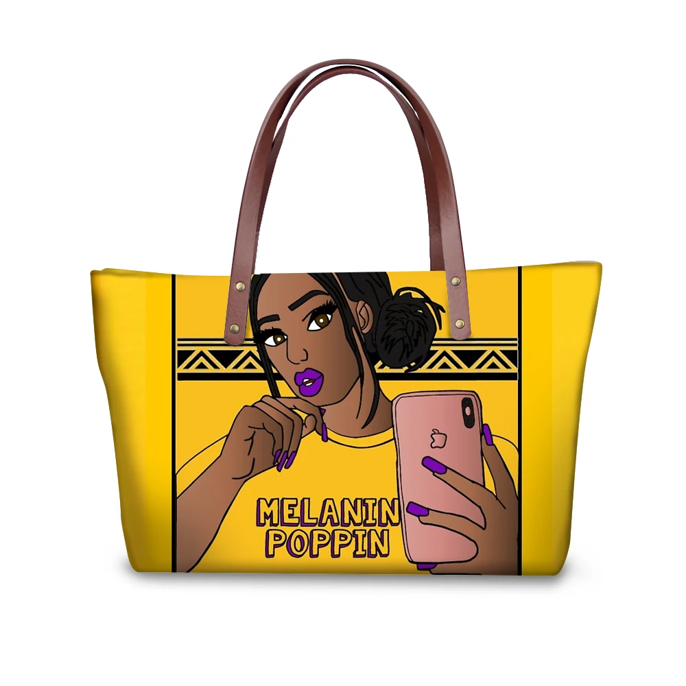 WHEREISART женская сумка меланин поппин кошельки и Набор сумок для женщин Tote 2019 черная