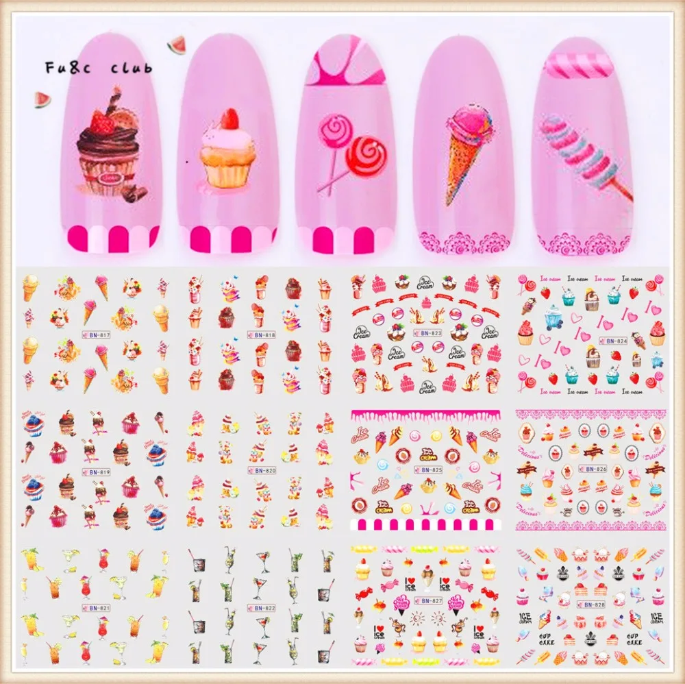 Стильная наклейка для ногтей. 2018 горячие продажи товаров. Многоцветный выбор.