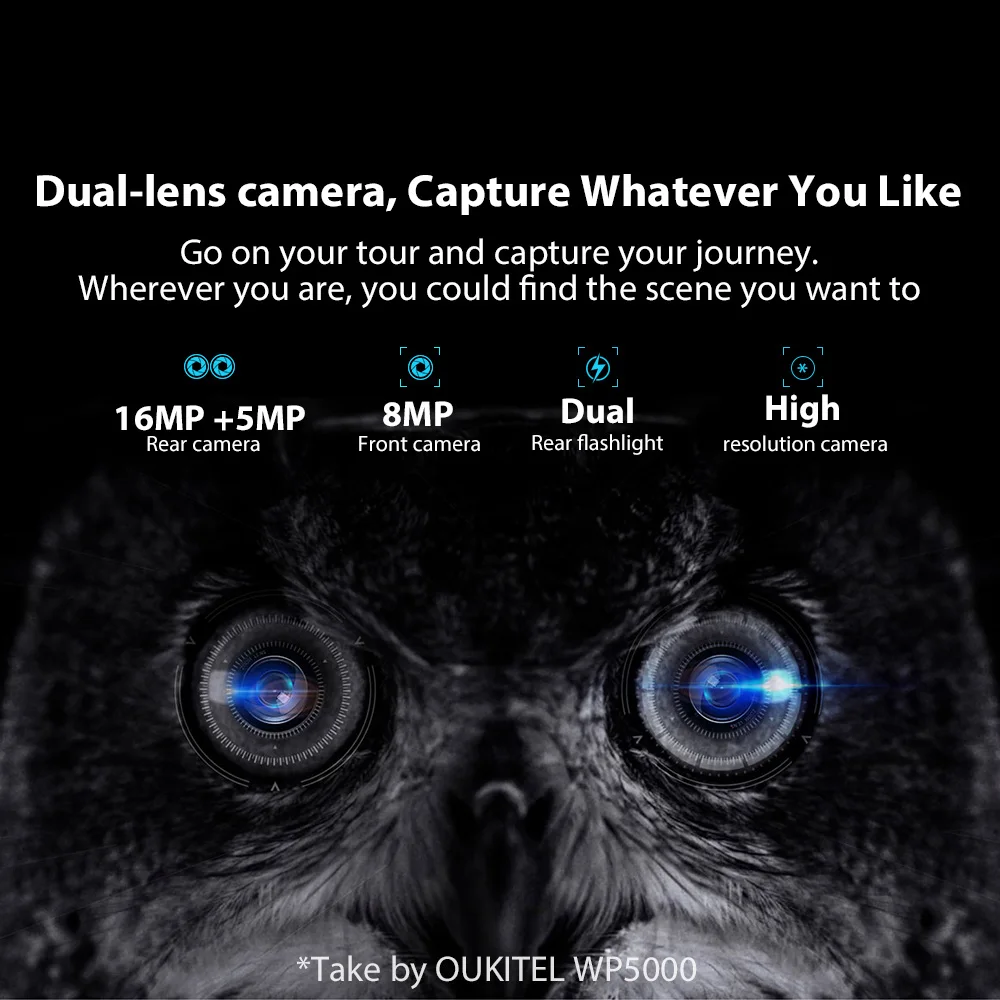 OUKITEL WP5000 4G IP68 мобильный телефон 5200mAh Helio P25 восьмиядерный 2,5 GHz 5," 18:9 HD+ дисплей 6GB+ 64GB 16MP+ 5MP прочный телефон
