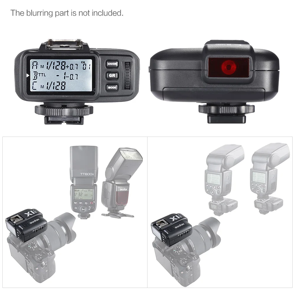 Godox X1T S TTL 1/8000S HSS дистанционный триггер передатчика встроенный 2 4G Беспроводная