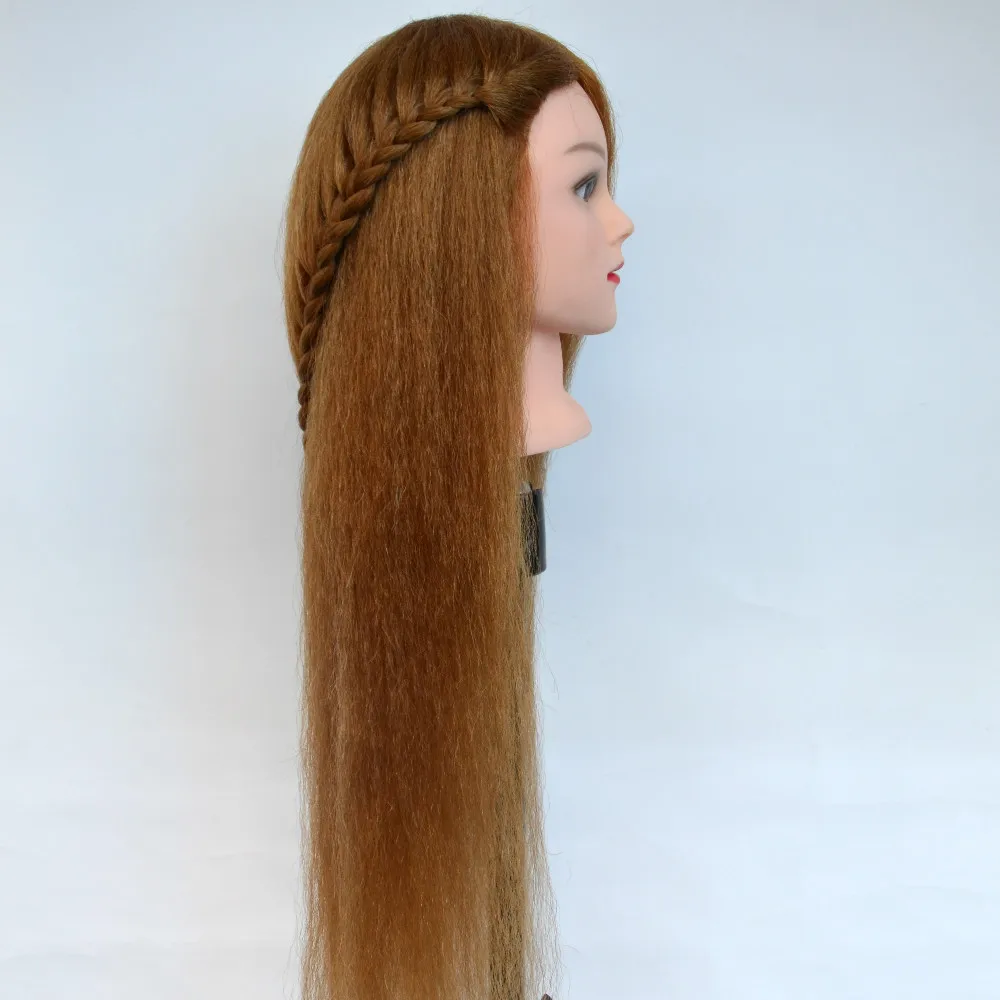 

about 60CM hair length 95% Real natural Hair head hairdressing dolls head maniquines women mannequin head training head