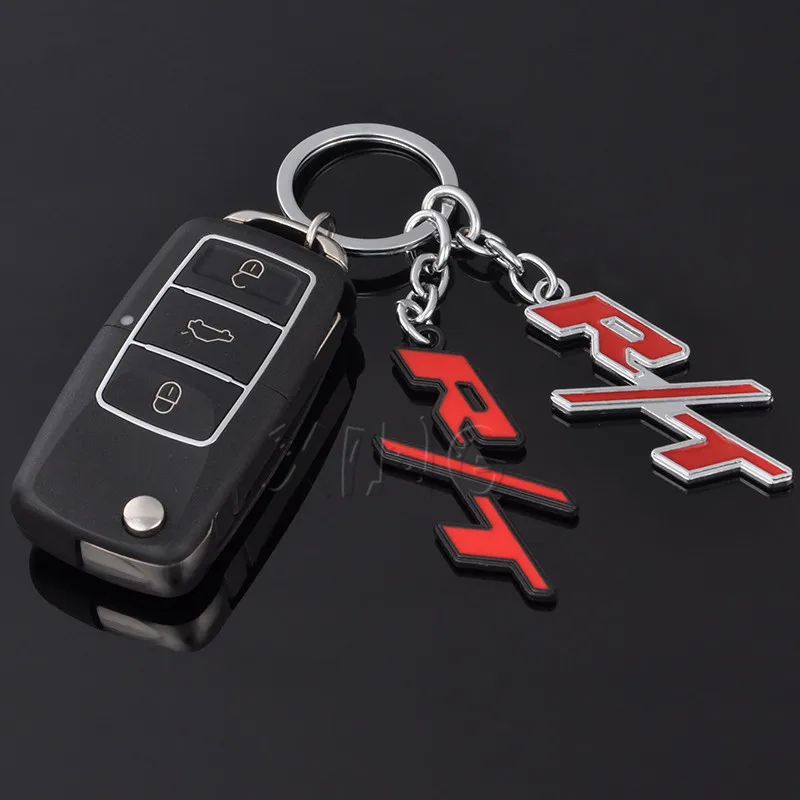 Металлический автомобильный брелок для ключей Автомобильный Jeep RT Dodge R/T Логотип
