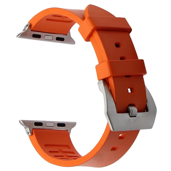 Фторкаучуковый ремешок для часов iWatch Apple Watch 38 мм 40 мм 42 мм 44 мм серия 5 4 3 2 1 наручный ремешок спортивный ремешок браслет из смолы
