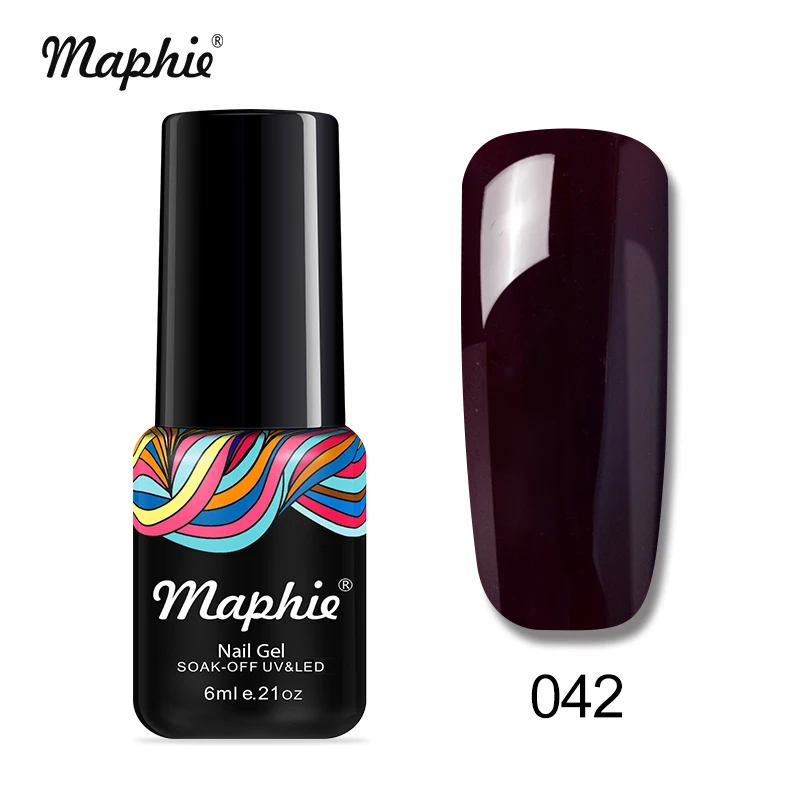 Maphie Полупостоянный светодиодный Гель-лак для ногтей 6 мл 78 цветов УФ Гель-лак для ногтей замочить Белый Цвет Гель-лак - Цвет: 042