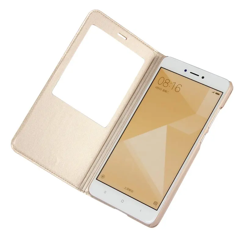Для Xiaomi Redmi Note 4 4X Coque/Чехол кожаный флип-чехол с окошком для Redmi Note 4 X Pro Etui Hoesje Funda
