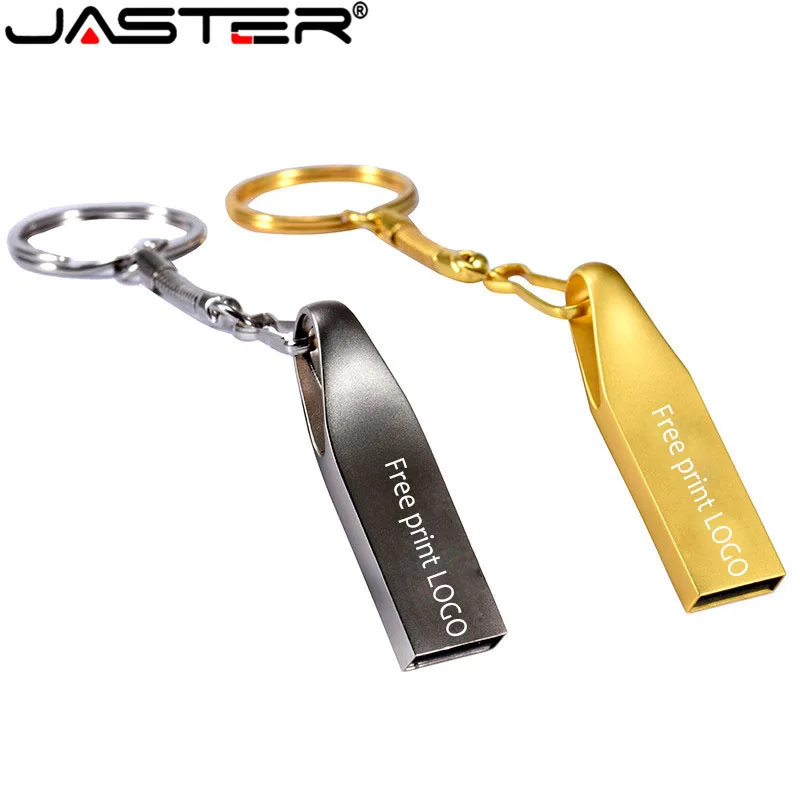 JASTER USB 2,0 металлический флеш-накопитель 4GB 16GB 32GB 64GB memoria usb stick Мини Подарочный флеш-накопитель(5 шт. бесплатный логотип