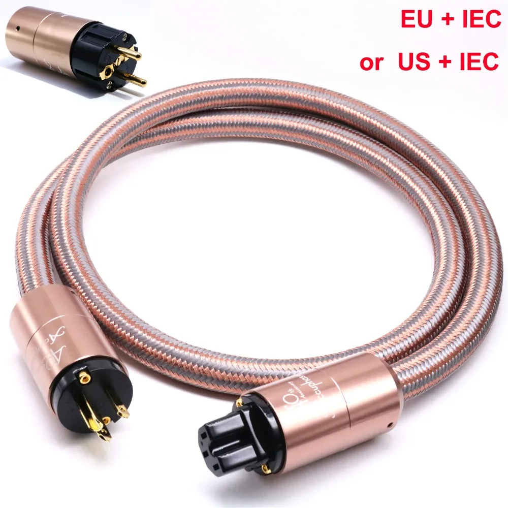 Hi End Hifi усилитель OFC с покрытием из чистой меди золотой корпус алюминиевого сплава