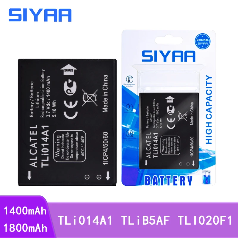 Аккумулятор для телефона SIYAA TLi014A1 TLiB5AF TLI020F1 Alcatel One Touch Fire 4012 4012A 4012X M'Pop 5020 5020D