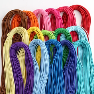 each color 2 meter Chainho, 32 метра/пачка, диаметр 2 мм, цветная эластичная веревка, резинка, для детской и детской одежды, украшения для волос, DIY шитье Acc - Цвет: each color 2 meter