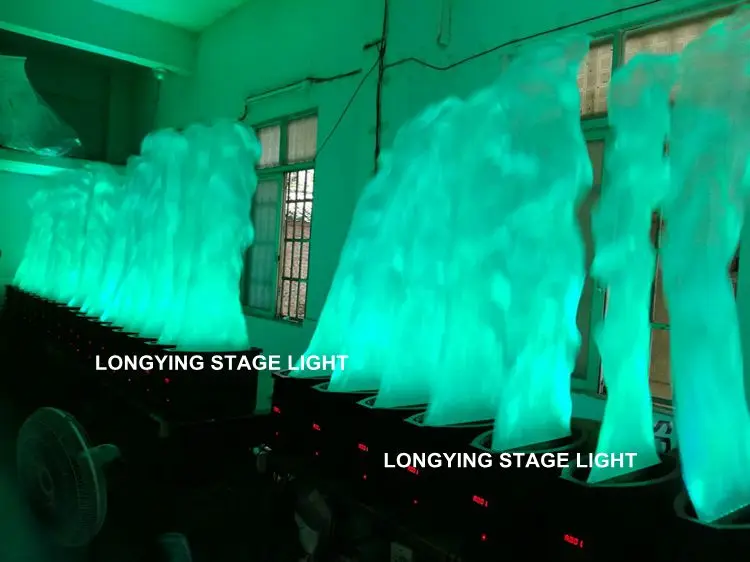 4 шт./партия RGB 3в1 цветной светодиодный фонарь 24x3 Вт сценический DMX поддельный пожарный проектор шелковое пламя для сценического эффекта
