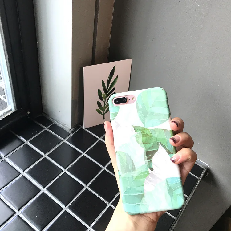 XINDIMAN 2019 Летний лист чехол для iphone 7 плюс 8 Жесткий ПК цветок Капа 6 6s plus X XSMAX XR Ретро