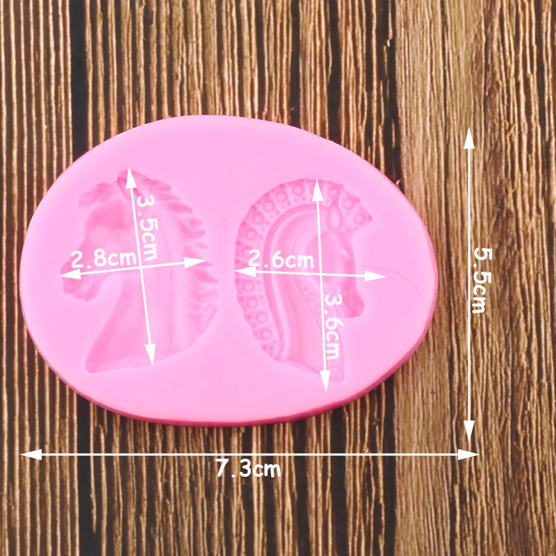 Силиконовая форма сделай сам в виде головы лошади инструменты для украшения