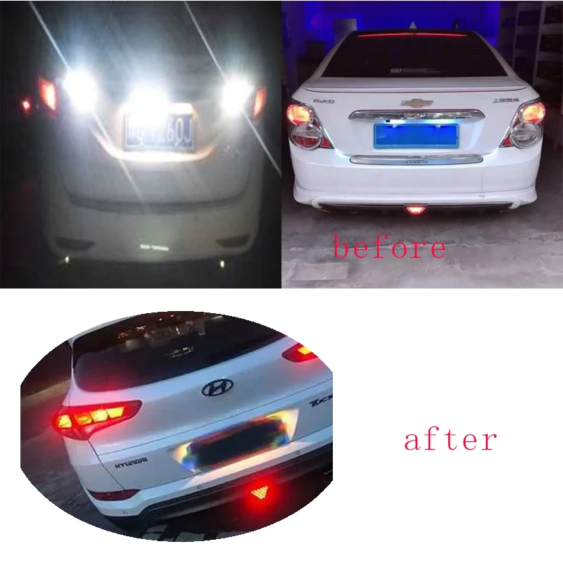 Автомобильная Тормозная Стояночная сигнальная лампа задний бампер светодиодный
