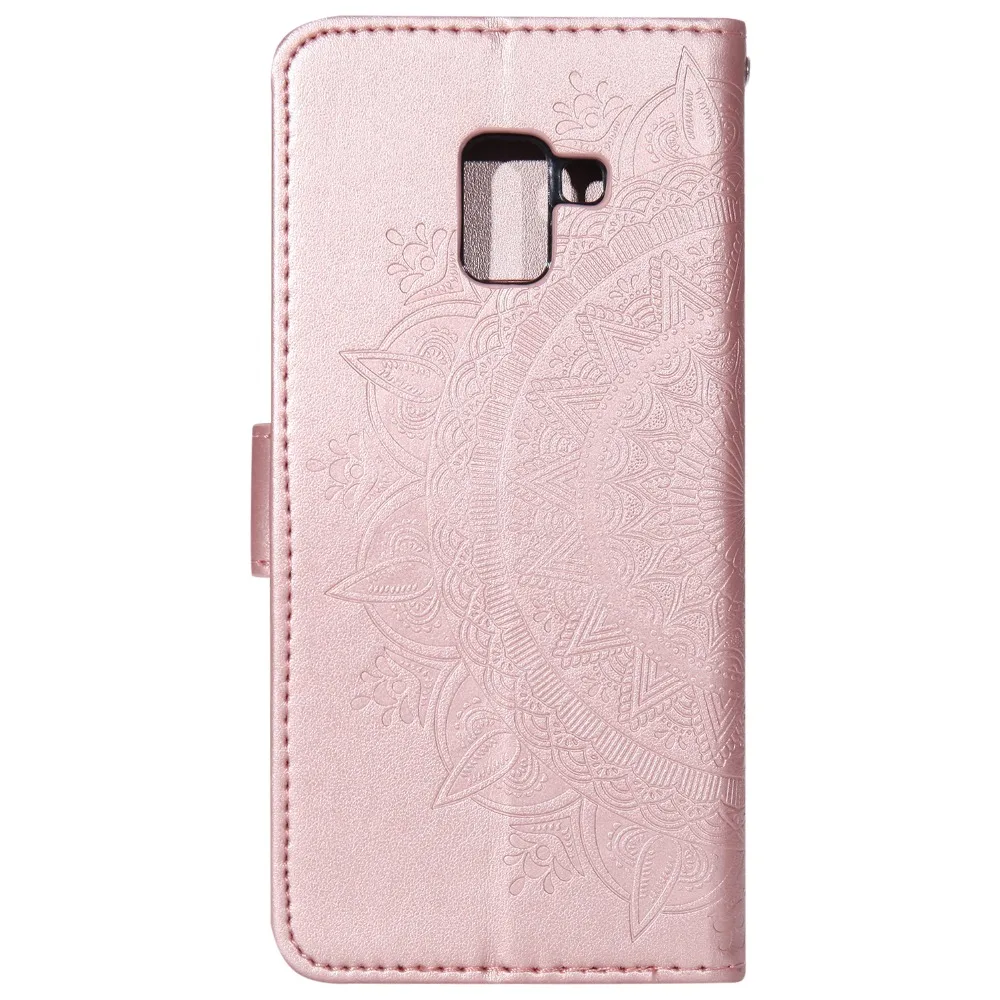 Retro Embossed Datura Flower Flip Leather Cover Case For Samsung Galaxy A3 A5 J3 J5 J7 2017 2016 Prime 2015 A8 Plus J2 Pro 2018 | Мобильные