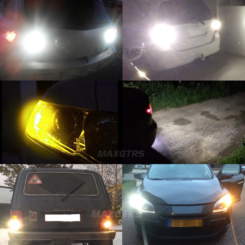 2x T20 7440 W21W Автомобильный задний светодиодный светильник 3030 чип авто тормоз задний фонарь поворотник задние парковочные лампы DRL стробоскоп вспышка Hyper