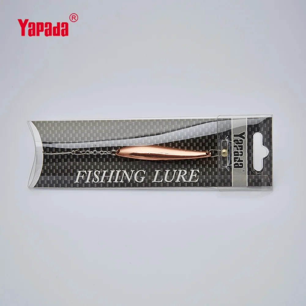 YAPADA Ice Fishing 515 гусеница 10 г 64 мм одиночный крючок многоцветная металлическая ложка