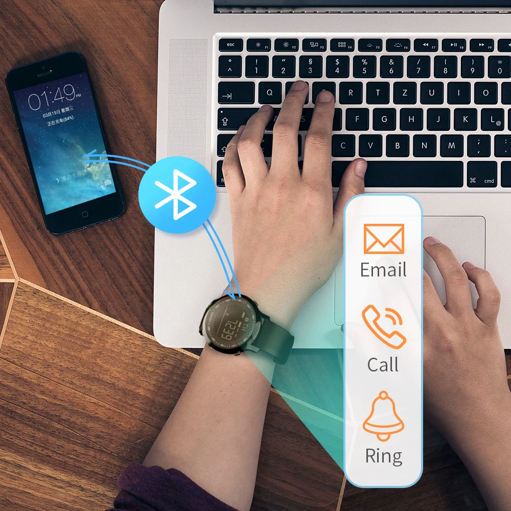 EX18 Bluetooth Смарт часы спортивные водонепроницаемые напоминания о звонках Цифровые