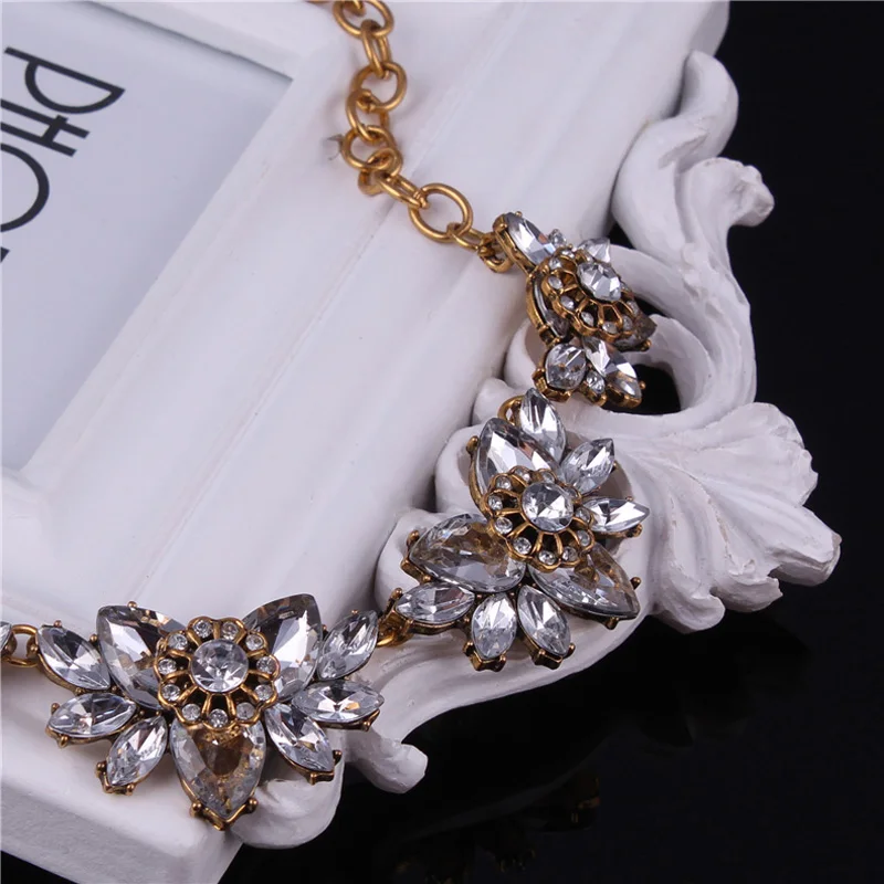 Tenande Роскошные ювелирные изделия античное золото цвет цепи ожерелья Femme Bijoux