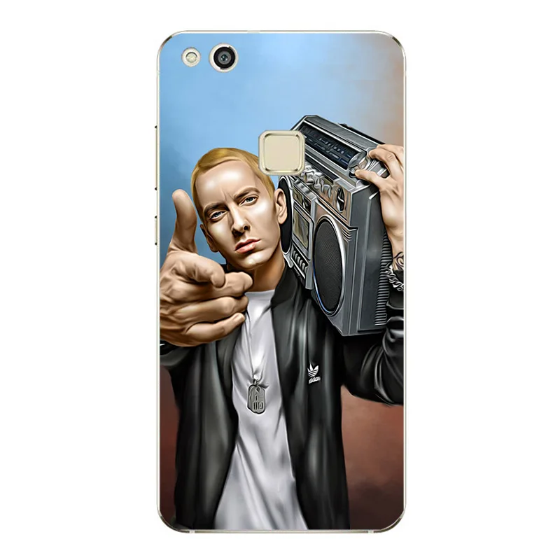 Исполнитель хип-хоп рэппер Эминем рэп чехол TPU для телефона Huawei P8 P9 P10 P20 Lite Mate 9 10