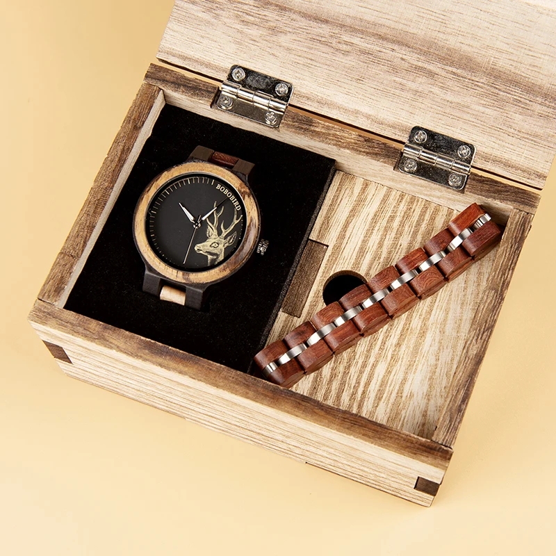 BOBO BIRD reloj hombre деревянный браслет из натурального дерева мужские часы ручной