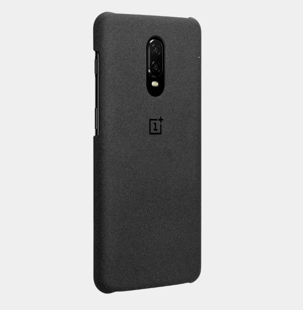 Оригинальный чехол OnePlus 6T Karbon Material Aramid Fiber PC Back Cover Shell Sandstone Carbon Official для OnePlus6T Half-round on.