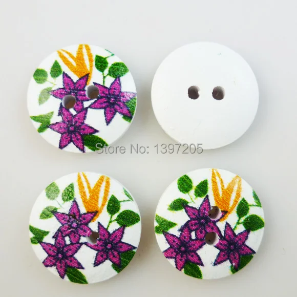 60 шт. “утреннее сияние” деревянных 18 мм кнопки шитья одежды сапоги аксессуары