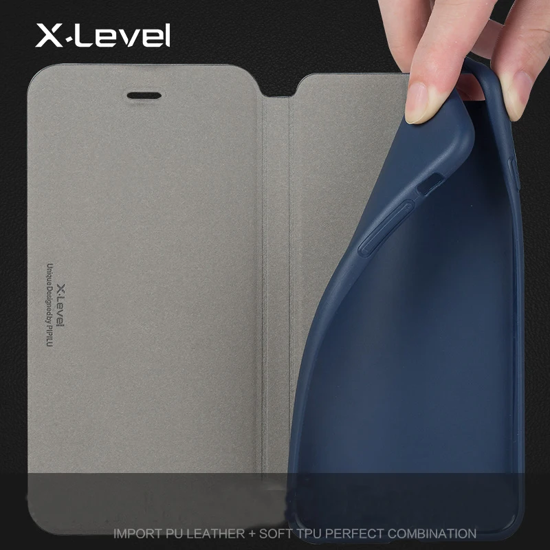 Чехол X-Level из искусственной кожи для iPhone 6s чехол-книжка в деловом стиле 6 plus