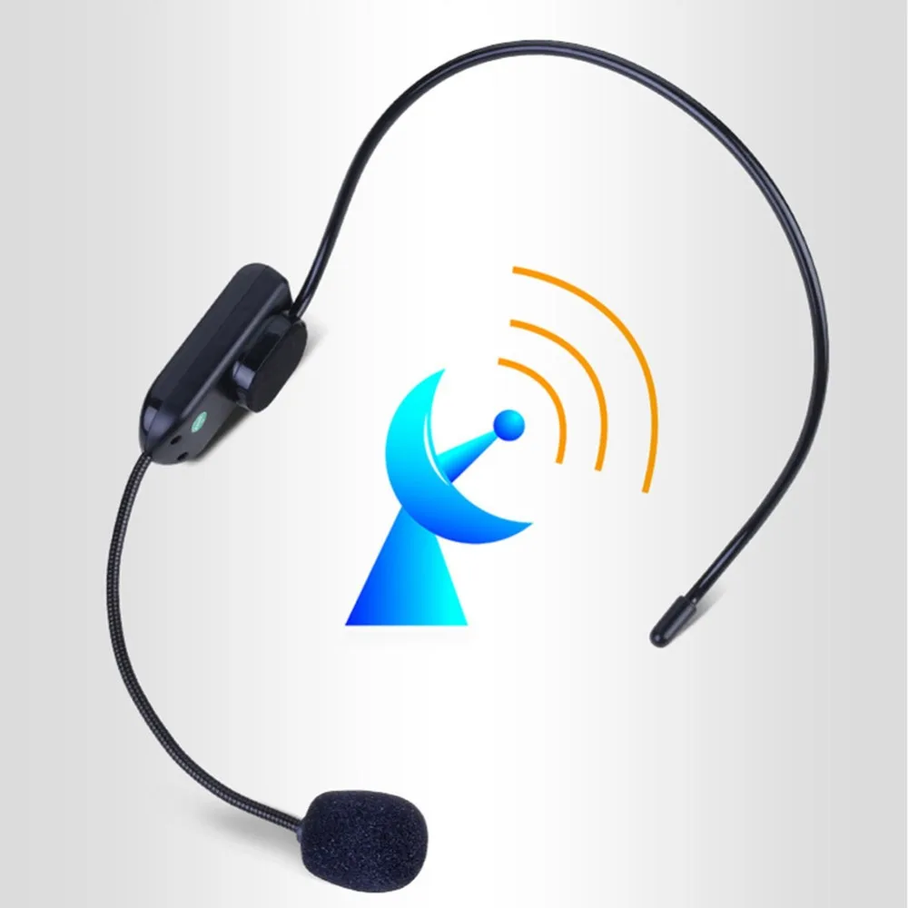 Микрофон Гарнитура радио FM беспроводная гарнитура микрофон Громкая связь микрофон Мегафона для обучения конференции руководство студии продвижение