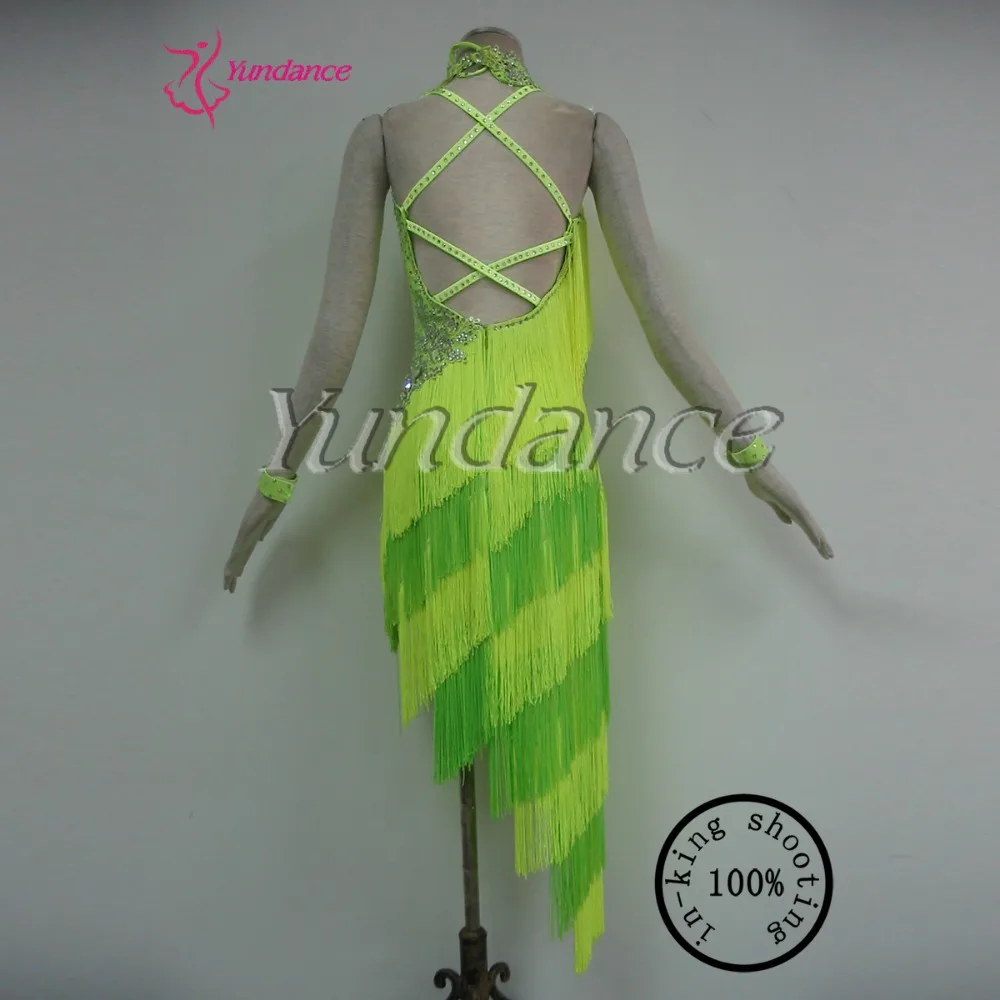 

L-12465 Fringe Dance wear Latin Dress New Brand For Girls 2016