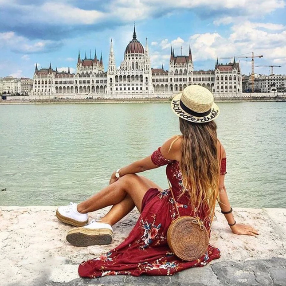 Модные круглые соломенные сумки женская летняя сумка из ротанга ручная работа