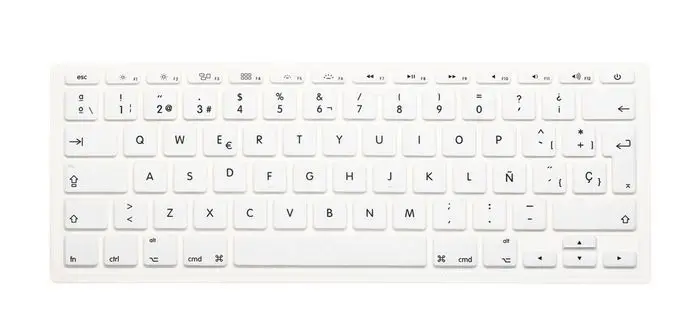 Новое прибытие испанский силиконовый чехол для клавиатуры протектор кожи Macbook Air